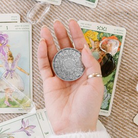 Huwane 12 Constellation Coin 12 Zodiac Challenge Coin Colorful Collectible Commemorative Souvenir Coins Collection Lucky Gift (Antique Silver-1)