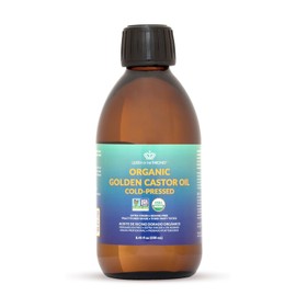 QUEEN OF THE THRONES- Aceite de ricino dorado orgánico | 100% puro y prensado en frío para cabello, piel y uñas | Sin hexano | EE. UU.