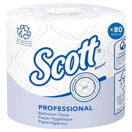 Scott Kimberly-Clark Professional 13217 100% Recycled Fiber Roll Bathroom Tissue- 550 Sheets/Roll | 80/Carton