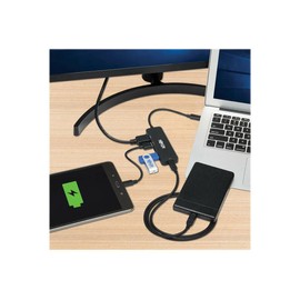 Tripp Lite U444-06N-H3UC2 USB C Multiport Adapter, 4K 60Hz HDMI, 3 USB 3.0 Ports, 100W PD, Thunderbolt 3 Compatible, MacBook Dock, Cloud Care Pre-Configured Bundle Eligible (1 Pack)