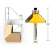 YONICO Chamfer Router Bits Edge Forming 45 Degree 1/4-Inch Shank