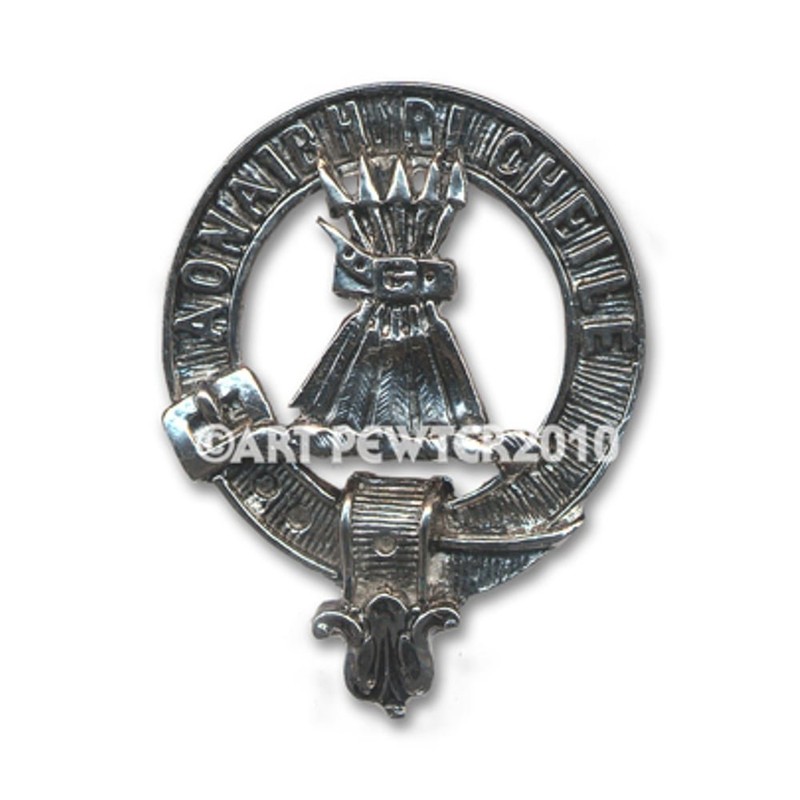 Cameron Scottish Clan Crest Pewter Keyfob - Made in Scotland