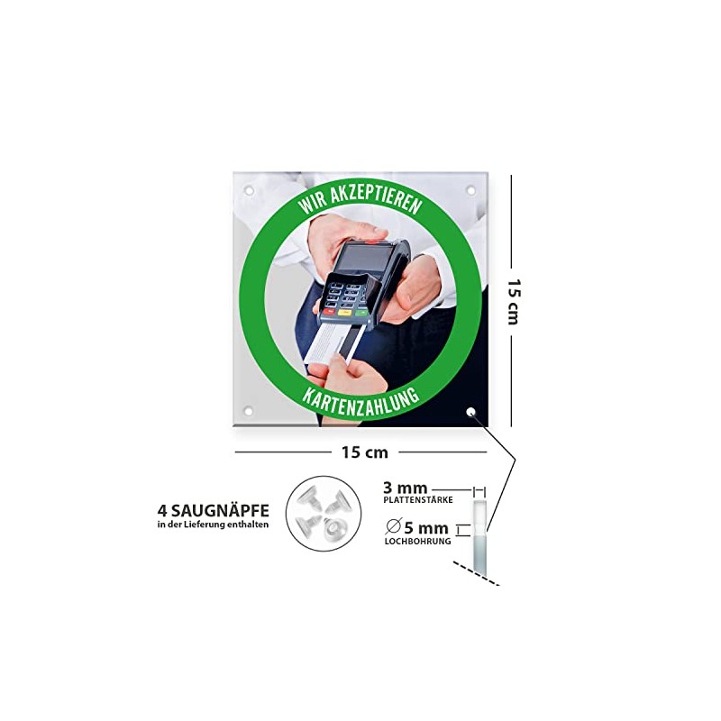 Card payment possible (card payment possible, acrylic sign)
