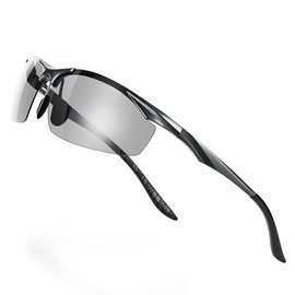 Glazata Polarized Sports Sunglasses, Polarized Glass, Ultra Lightweight Metal, UV400, UV Protection, Driving, Baseball, Cycling, Night Fishing, Running, Golf, Driving