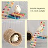 Hamiledyi Hamster Hanging Hammock Basket 3 Piece Wooden Rat Ladder