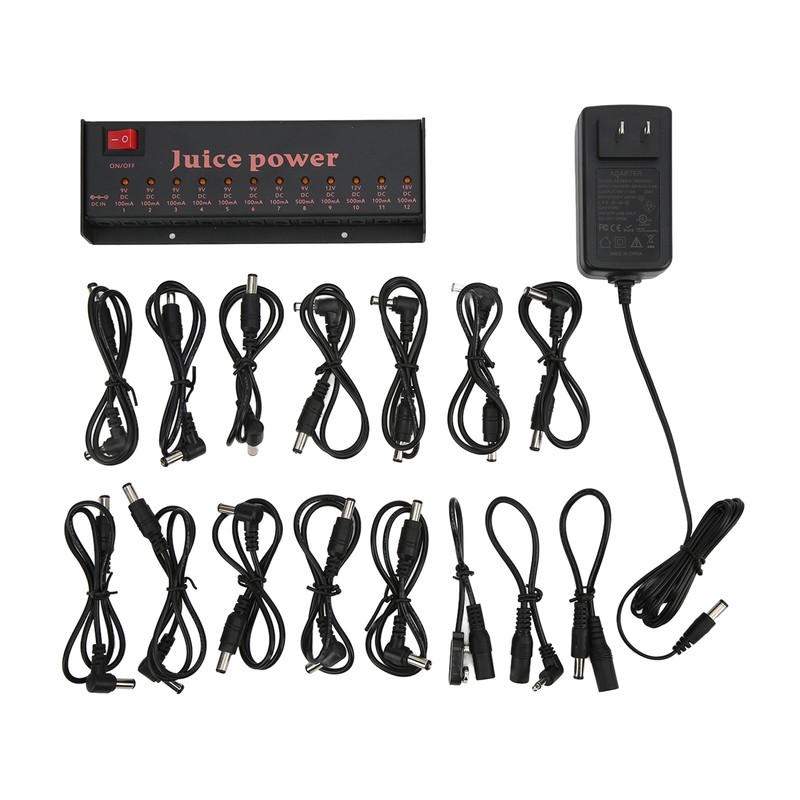 Guitar Effect Pedal Power Supply 12 Channel Isolated DC Outputs