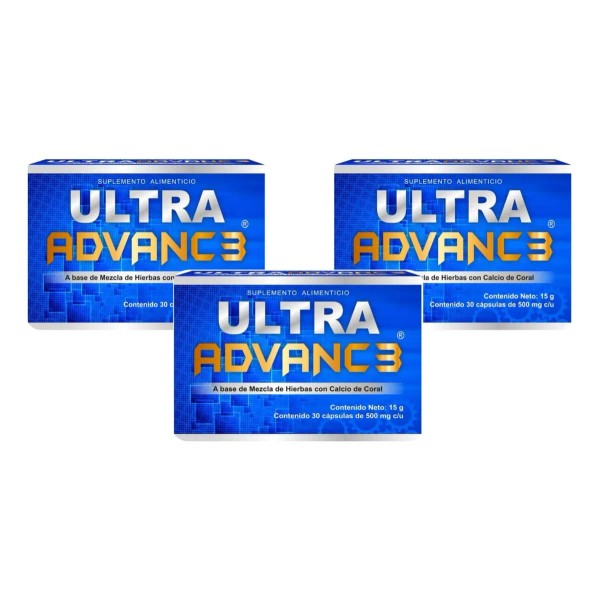 Ultra Advance Azul 30 Cápsulas 3 Pack Sabor Sin Sabor