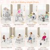 BABY JOY Baby High Chair, 8 in 1 Convertible High