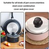 4 Pcs Pot Lid Knob,Black Universal Replacement Saucepan Lid Knobs,Bakelite