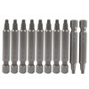 LDEXIN 10Pcs Square Drill Bit Set 1/4 Inch Hex Shank
