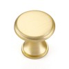 Ravinte 30 Pack Brushed Brass Kitchen Cabinet Knobs, Solid Brass