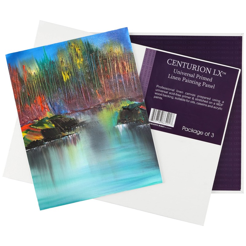 Centurion All-Media Primed Linen Panels - 9x12" 3 Pack -