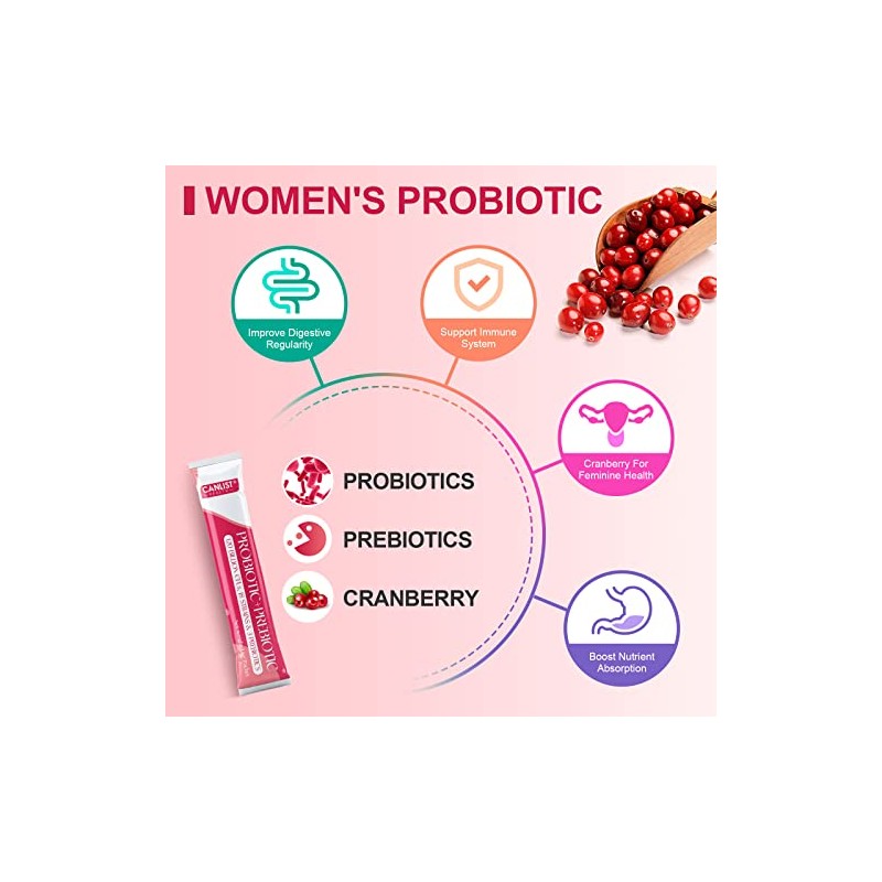 CANLIST Women's Probiotic Powder - Digestive & Immune Support