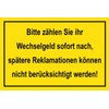 mrdeco Metal Sign 12 x 18 cm Curved Please Count