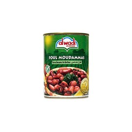 Al Wadi Foul Moudammas - Fava Beans in Brine, 14-Ounce (Pack of 12)