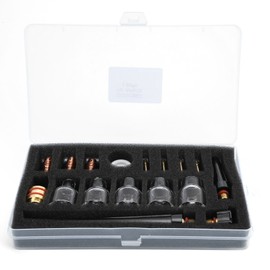 Welding Torch Accessories Kit Glass Cup Nozzle Tungsten Clamp Kit Guide Piece for WP9/20