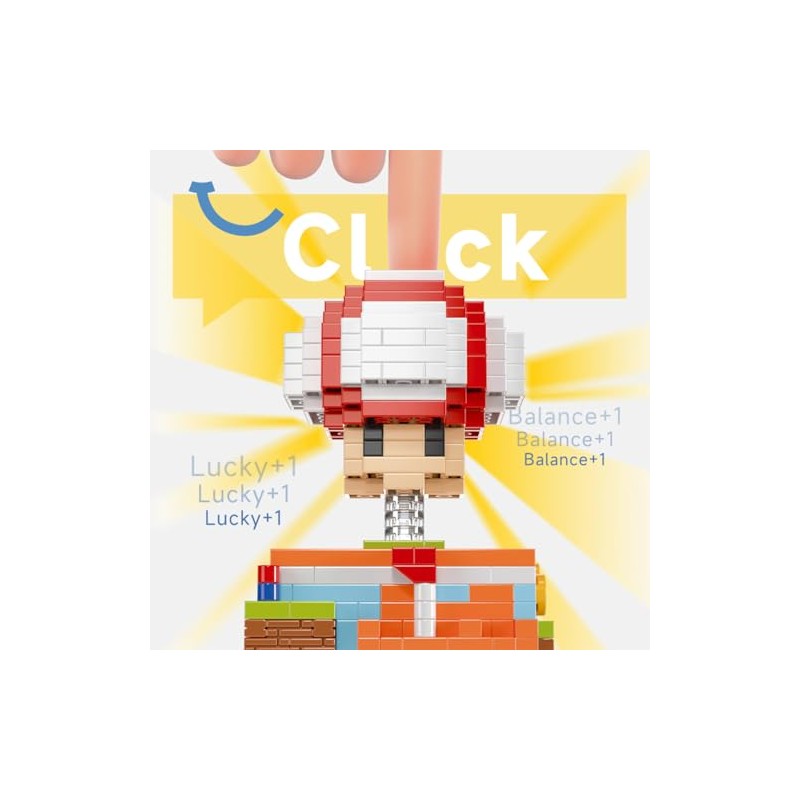LNZDD Decompression Mushroom Box Building Block Toys, Gifts for Kids