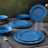 LEHAHA 12 Piece Melamine Dinnerware Set BPA Free Farmhouse Outdoor