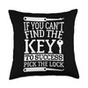 Professional Locksmith Lock Pick Lockpicking Locksmithing Throw Pillow