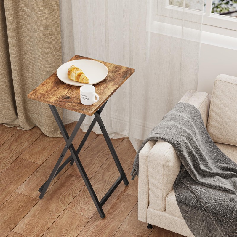 Foldable TV Trays, Small Folding Table, TV Trays Set of