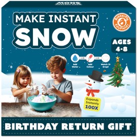 Butterfly Edufields Snow Magic Science Kit for Kids, Ages 4-15, Make Instant Colourful Snowman, Non-Toxic Reusable