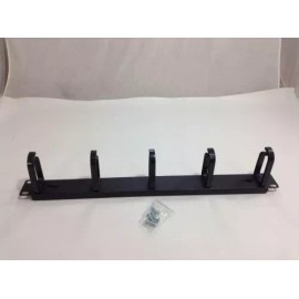 TXM AR8425A APC Style Panel 1RU 19" Horiz Cable Management - 5 Ring