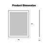 LED Bathroom Mirror Lights 28x36 Inch Front & Backlit Lights