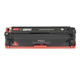 Toner Cartridge Replacement with Chip for Color LaserJet CP1213 CP1214 CP1215 CP1216 CP1217 CP1513n CP1514n for CB540A CE320A CF210A Black 40g 2200 Page