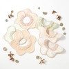BMC bib. Set of 6 Ruffles, 360° Waterproof, Cotton, Girls,