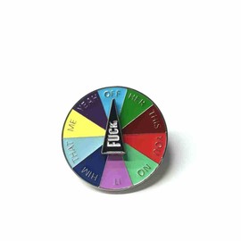 Lucky Wheel Pin,Fun Enamel Pin Badge,Enamel Pin,Special pins that can be used on clothes, hats, and bags(10 colors) 10pcs
