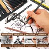 GETHPEN Sketch Pencils for Drawing,34 Pcs,Graphite Pencil (14B-4H), Charcoal Pencil,With