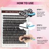 Moyutt Individual Cluster DIY Eyelash Extensions 240pcs D Curl LASH
