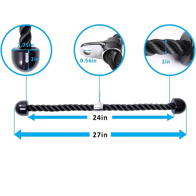 Deluxe Triceps Rope Pull Down Training Triceps Pull Down with