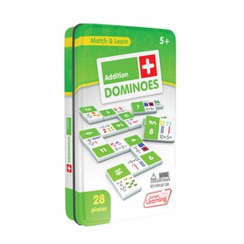 Junior Learning JL481 Addition Dominoes, Multi 7.8 H x 4.7 L x 1.5 W,White