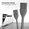 Kitchen Mama WaltzGrip Platinum Silicone Basting Pastry Brush: Set of