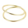 12pcs Spiral Napkin Rings Matte Gold Electroplating Prevent Fading Table
