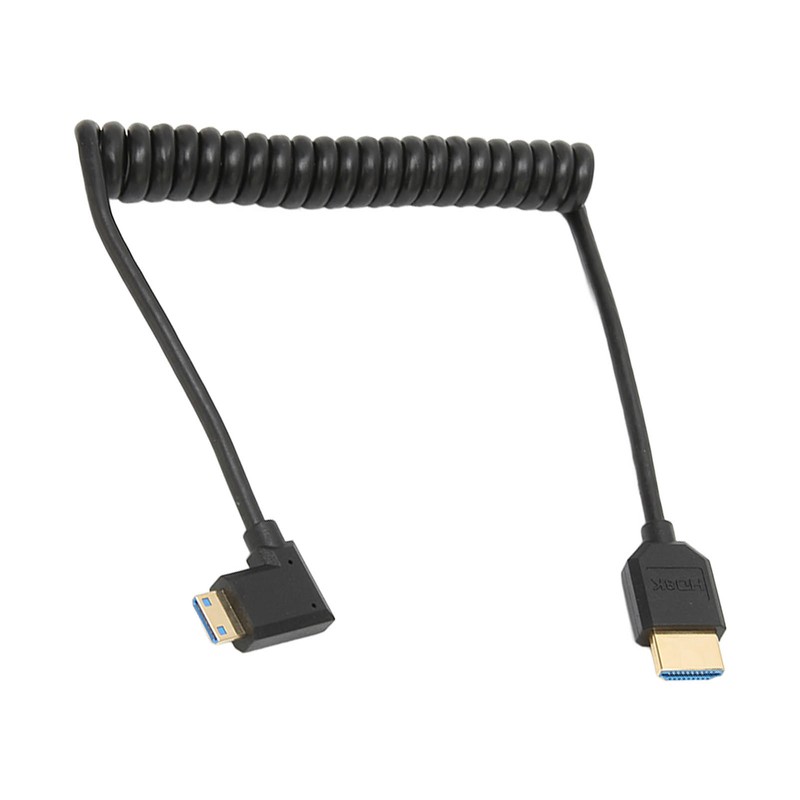 HD Multimedia Interface Cable 8K 48Gbps Right Elbow Mini HD