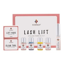 Kit Lash Lift Permanente Pestañas Marca Iconsign con Aceite Nutritivo