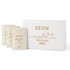 Seon Reset & Jet Rice Water Infused Ritual Facial Cleansing Cloths, White, 50 Count, Premium Box with Magnetic Closure