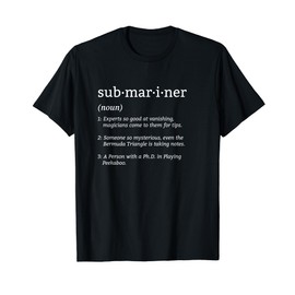 Submariner Definition Submersible Nuclear-powered Submarine T-Shirt
