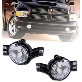 1 pair Fog Lights Lamps Driver and Passenger Replacement for Ram Durango Pickup Truck 55077475AE 55077474AE