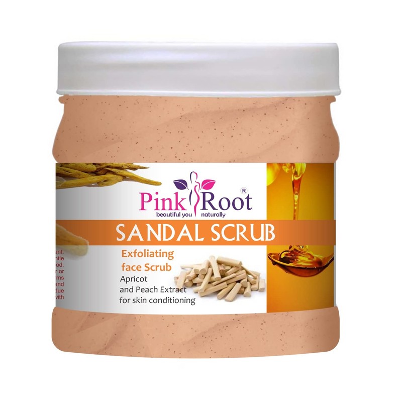Pink Root Sandal Scrub 500gm with De-Tan Scrub 500gm