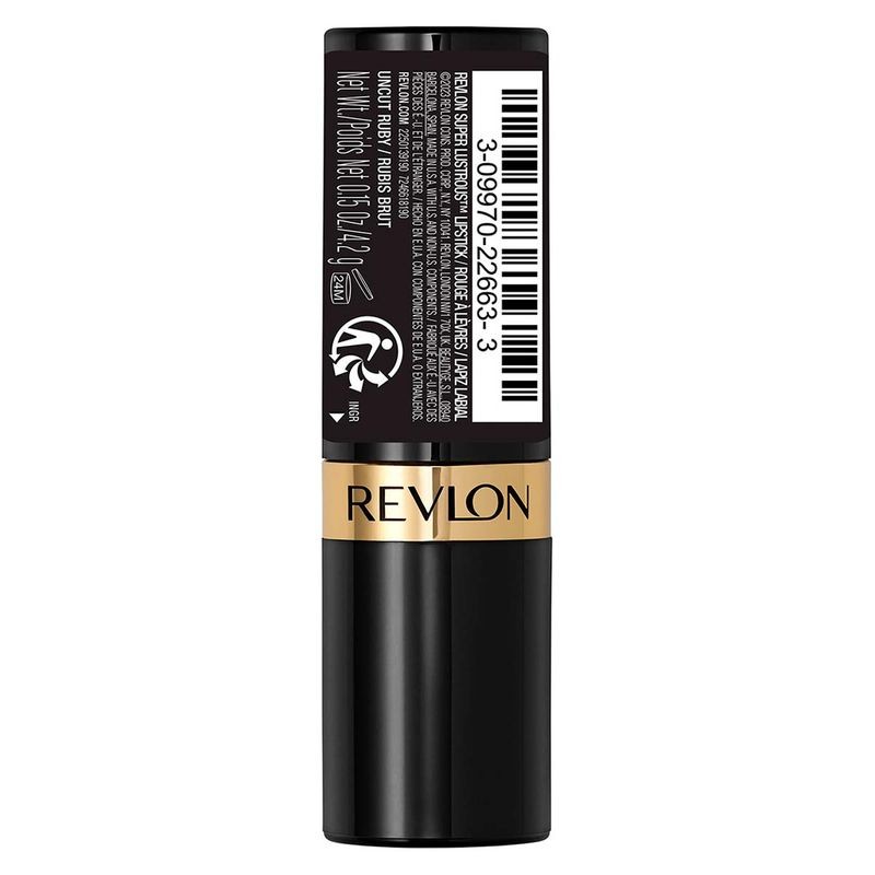 Lápiz Labial Revlon Super Lustrous tono Uncut Ruby 4.2g