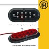 TMH 6" Oval Red LED Trailer Tail Light Surface Mount