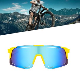 MUSELK Sports Sunglasses Men Women Cycling Glasses Sunglasses Polarised Sunglasses for Outdoor Activities MTB Road Bike Cycling Biking Ski Sunglasses with UV400, Color C