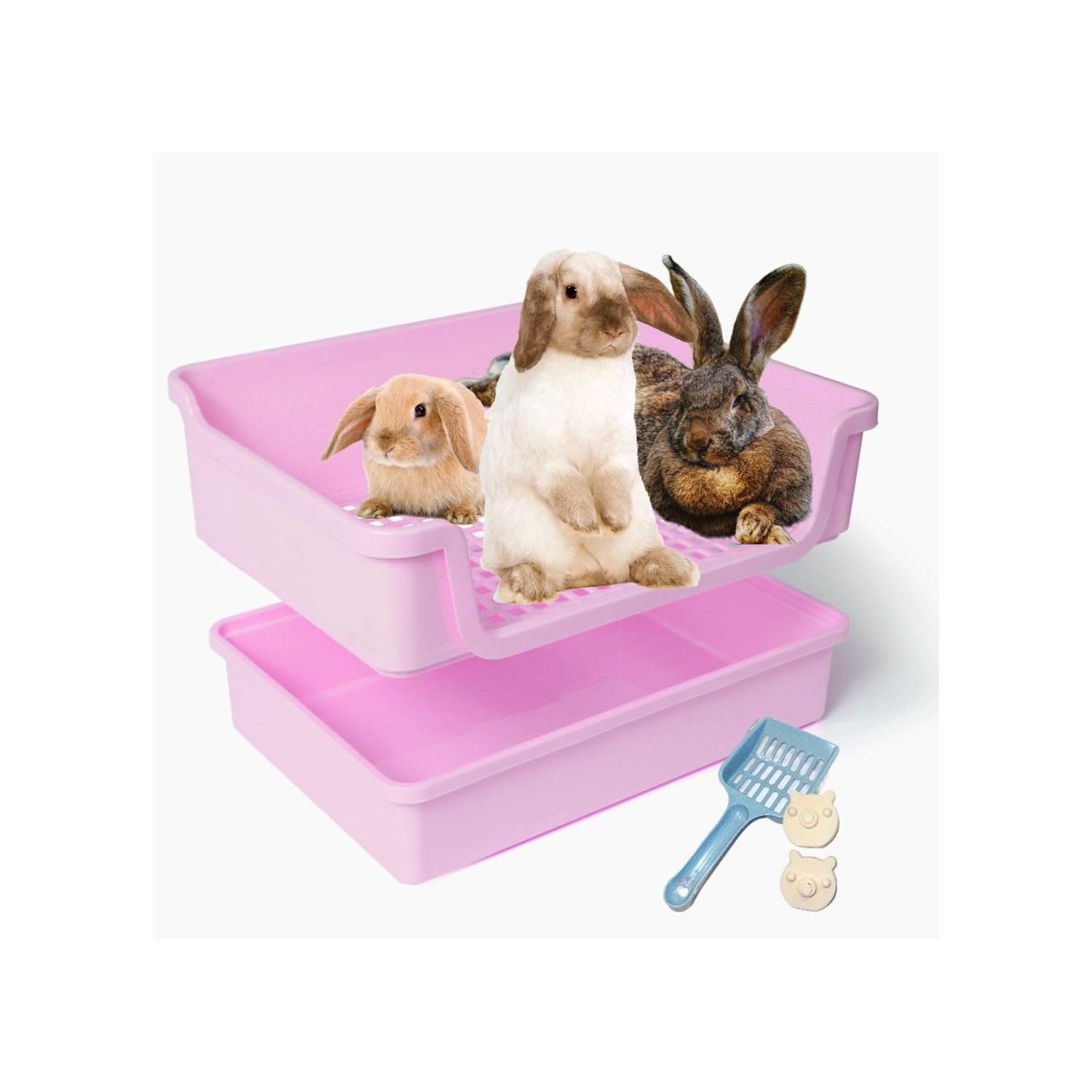HoppScotch.bun Bumbox Deluxe: Extra Large Rabbit Litter Box Safe for ...