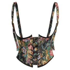 Scarlet Darkness Women Corset Belt Vintage Renaissance Wide Belt for Dresses Black 6