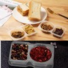 10 Sets Double Compartment Condiment Container with Lids, Reusable Snack