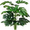 WX 75cm Monstera18hojas Planta Artificial Decoracion Con Maceta