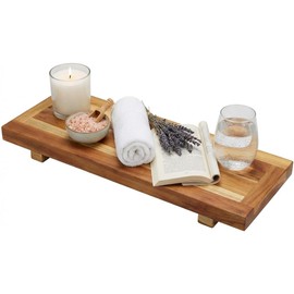 EcoDecors, 29 inch, Bath Tray for Tub, Bath Tub Tray Wood, Bathtub Table, Caddy for Bathtub in Natural Teak